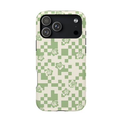 Green Hibiscus iPhone Case