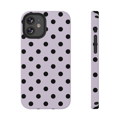 Lilac Polka Dots iPhone Case