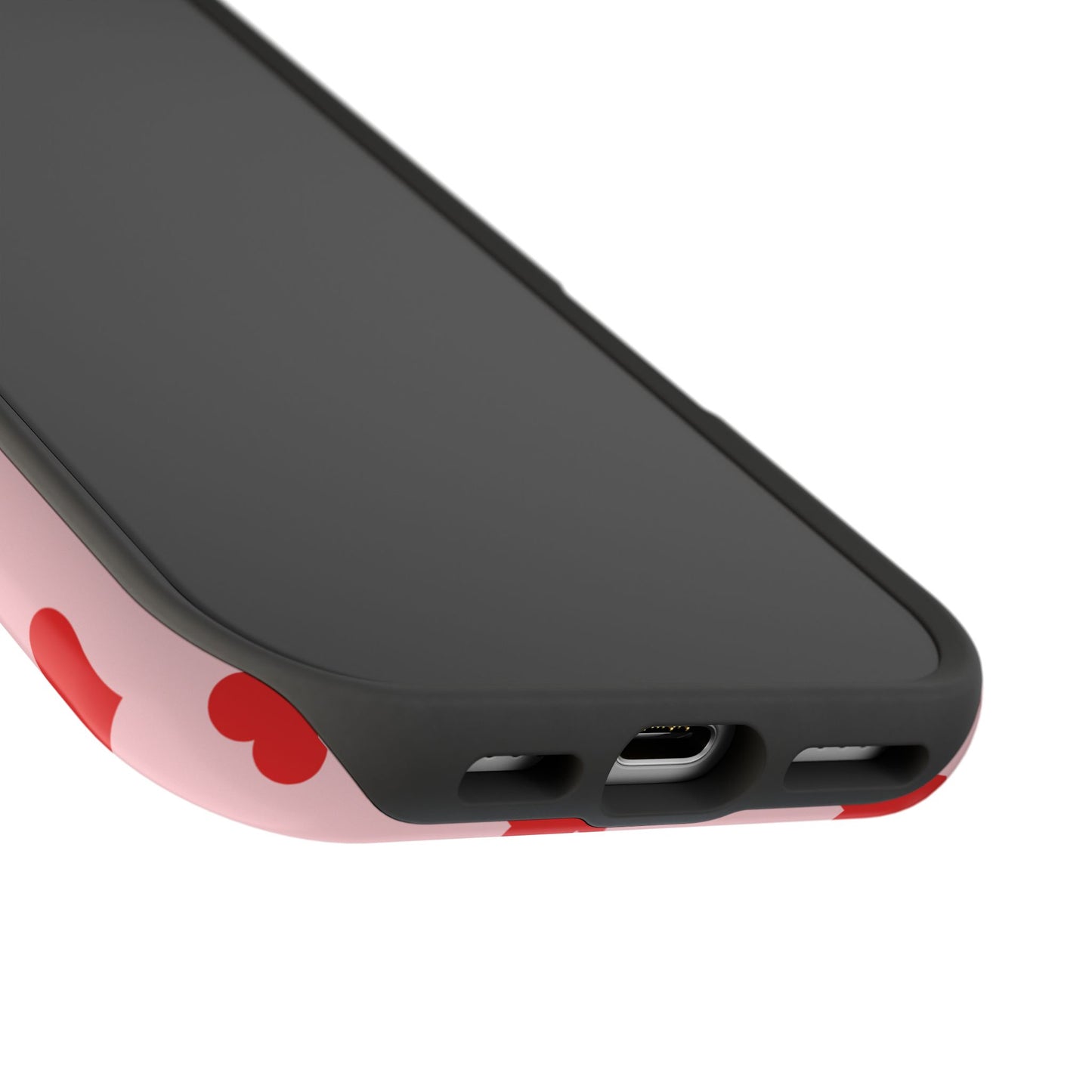 Red & Pink Heart Mania iPhone Case