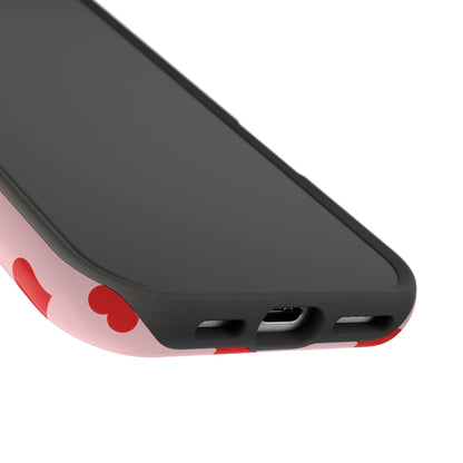 Red & Pink Heart Mania iPhone Case