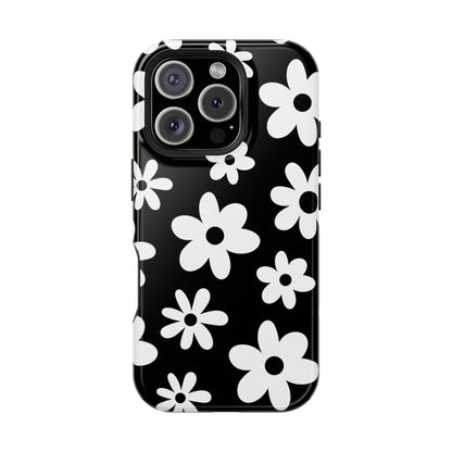 Black Flower Power iPhone Case