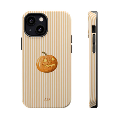 Custom Initials Pumpkin Cutie iPhone Case