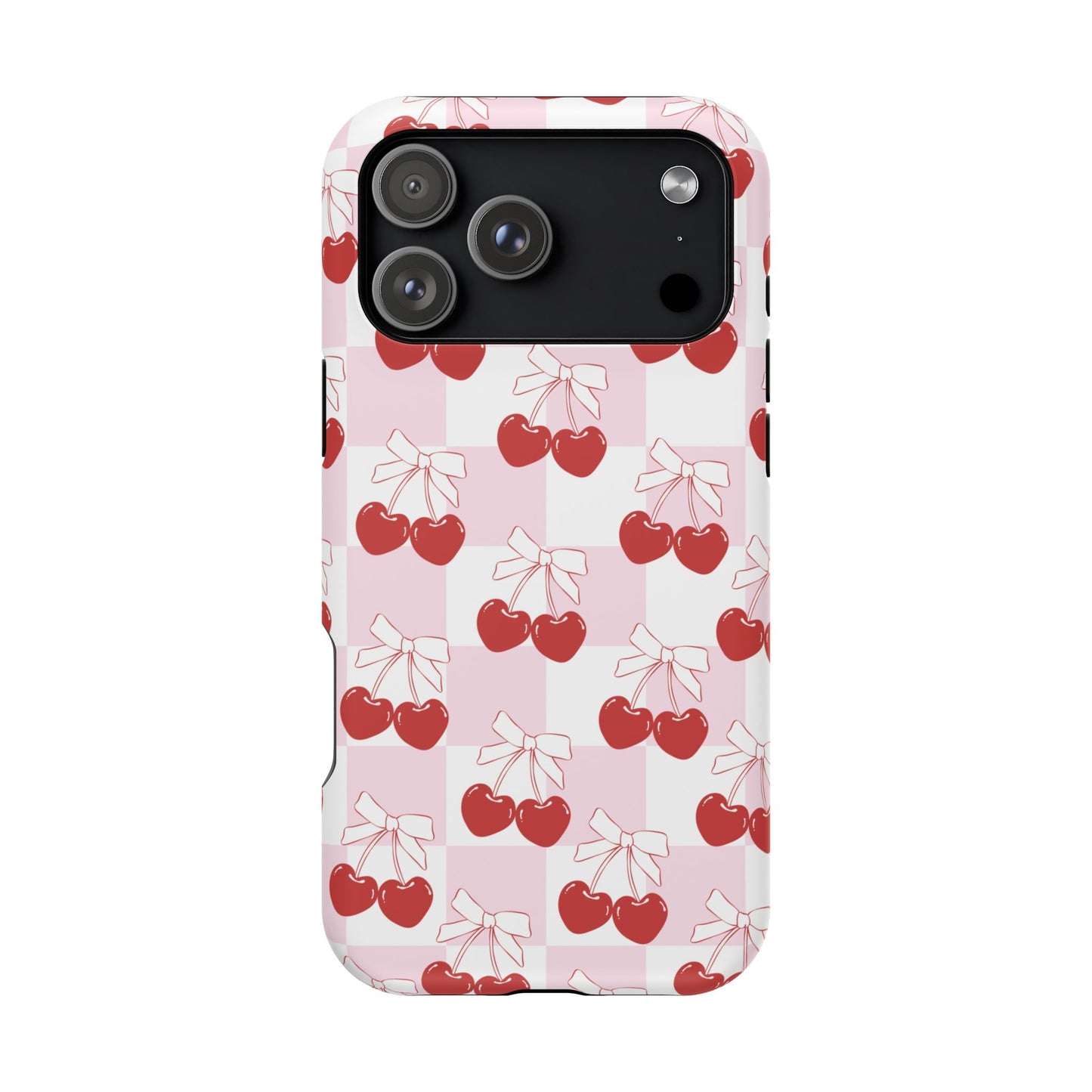 Cherry Bows Coquette iPhone Case