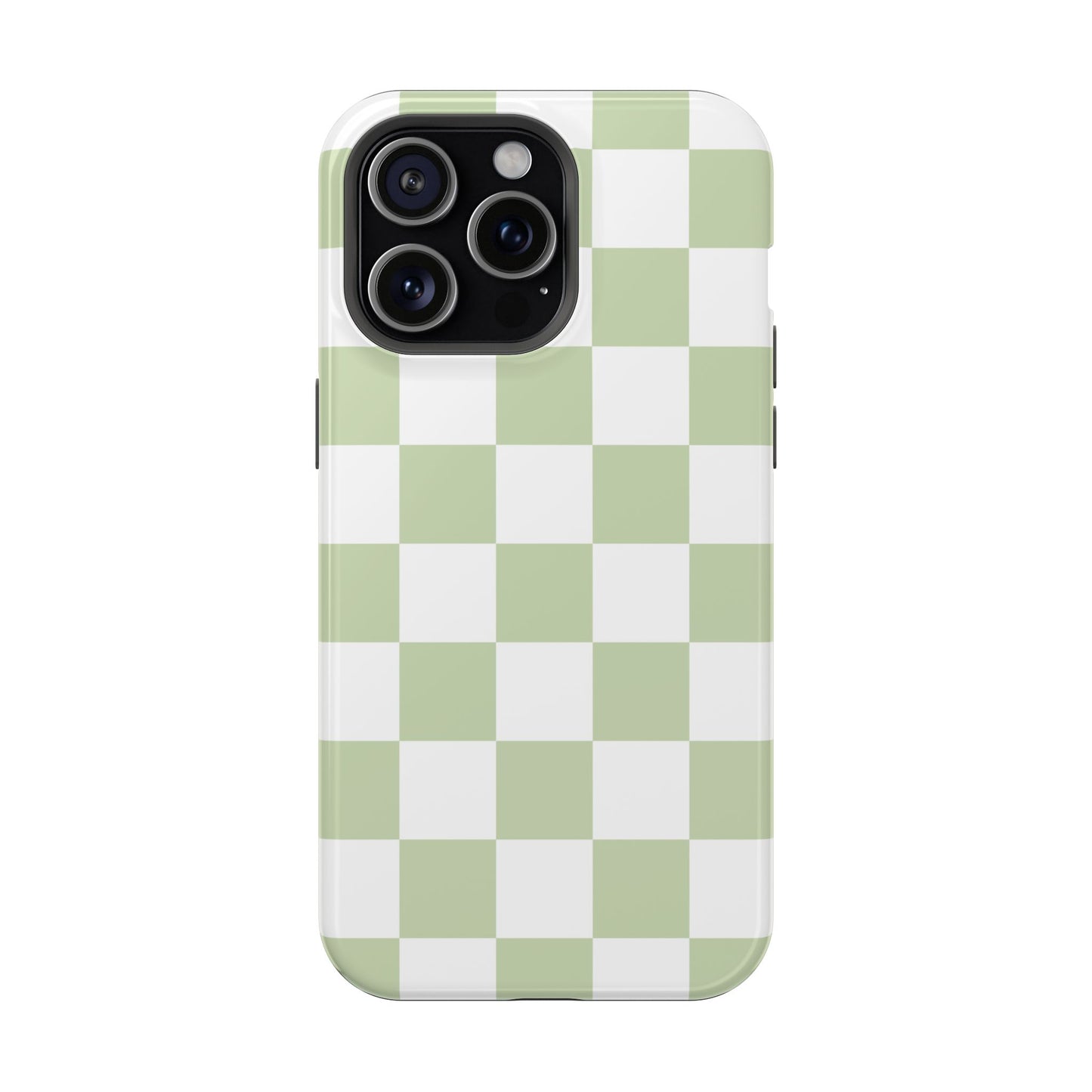 Pastel Green Checkered iPhone Case
