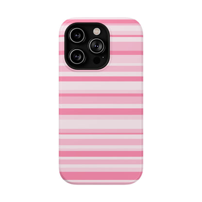 Pink Candy Stripes iPhone Case