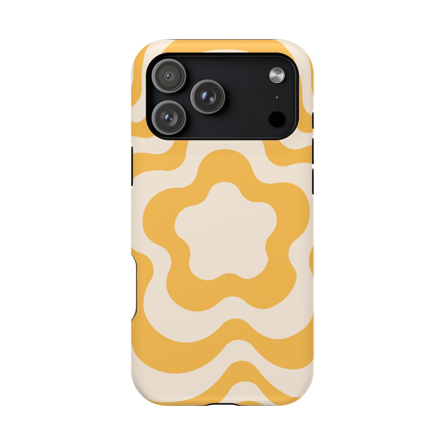 Yellow Retro Flower iPhone Case