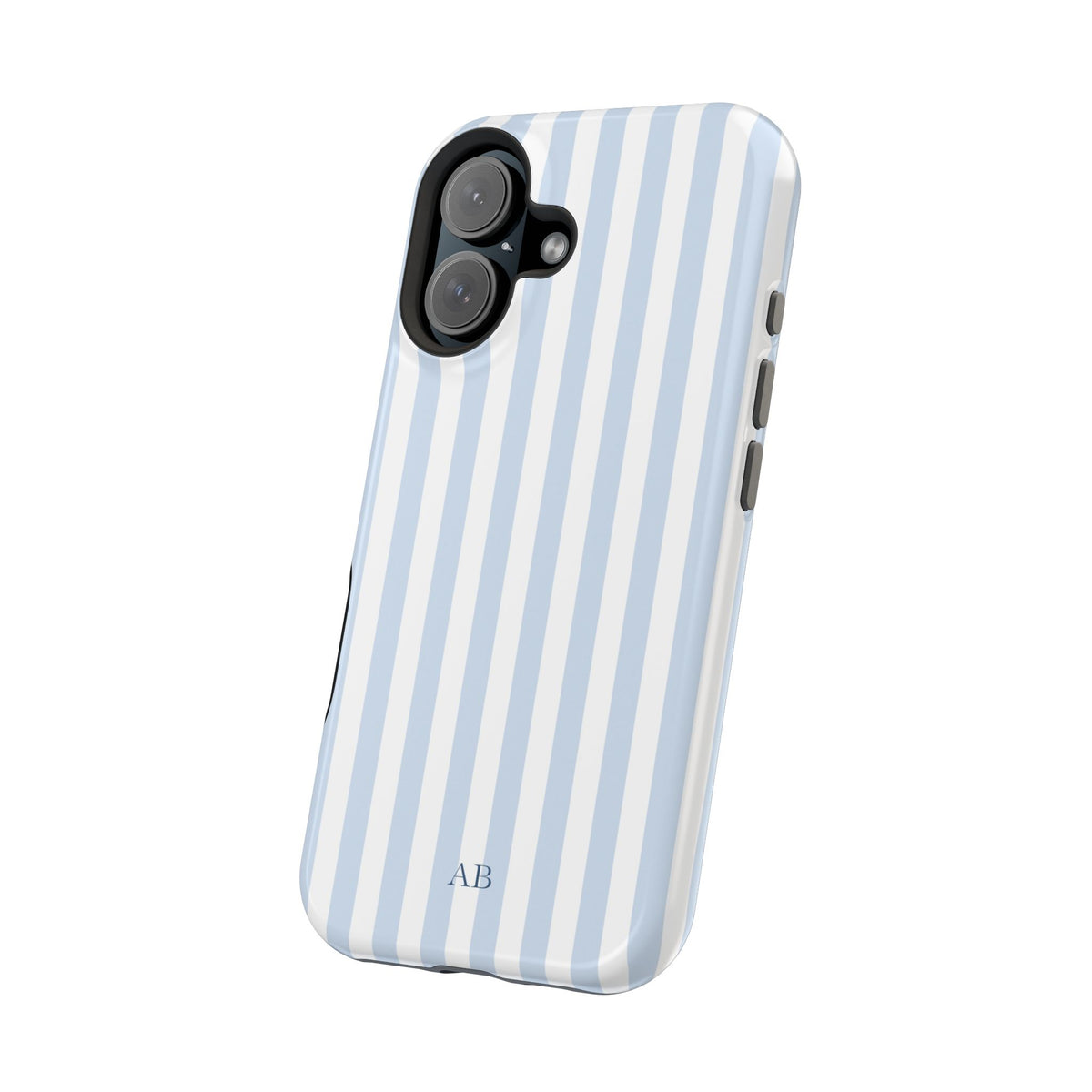 Custom Initials Blue Beau iPhone Case