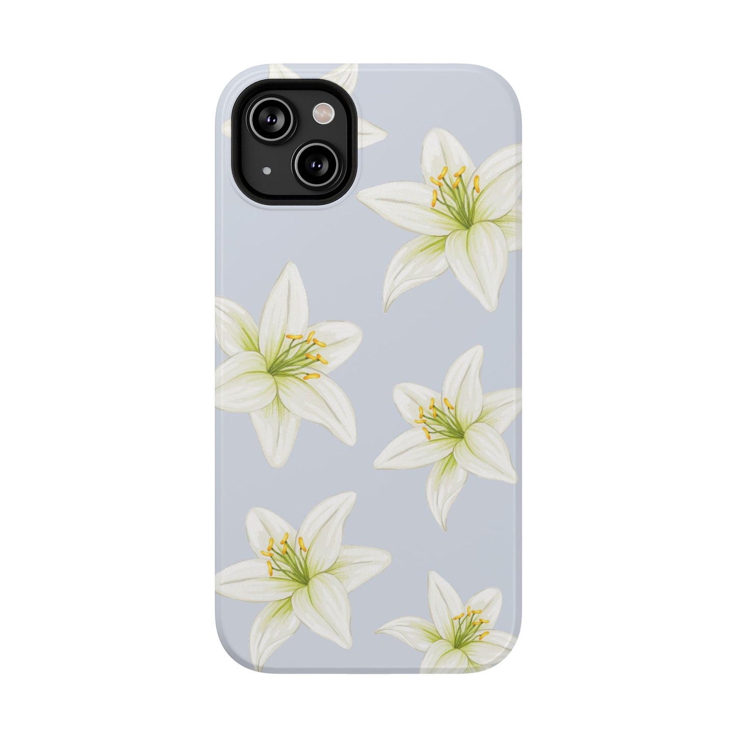 Blue Tiger Lily iPhone Case