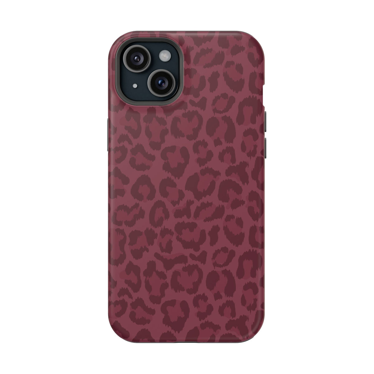 Burgundy Leopard iPhone Case