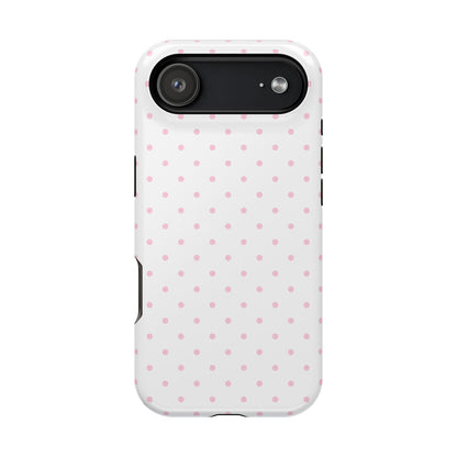 Pink Clouds Mini Dots iPhone Case