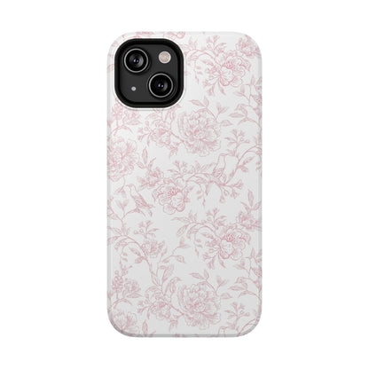 French Rosy Toile iPhone Case