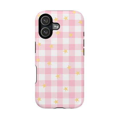 Pink Lemonade Gingham iPhone Case