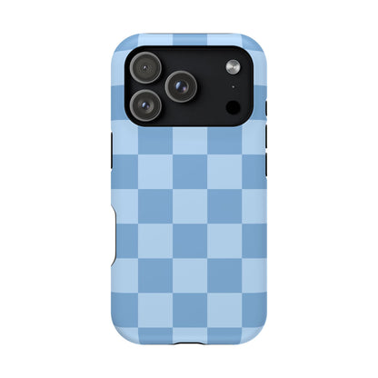 Blue Candy Checkered iPhone Case
