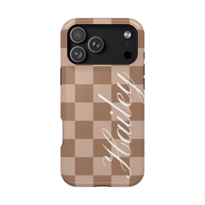 Custom Toffee Checkered iPhone Case