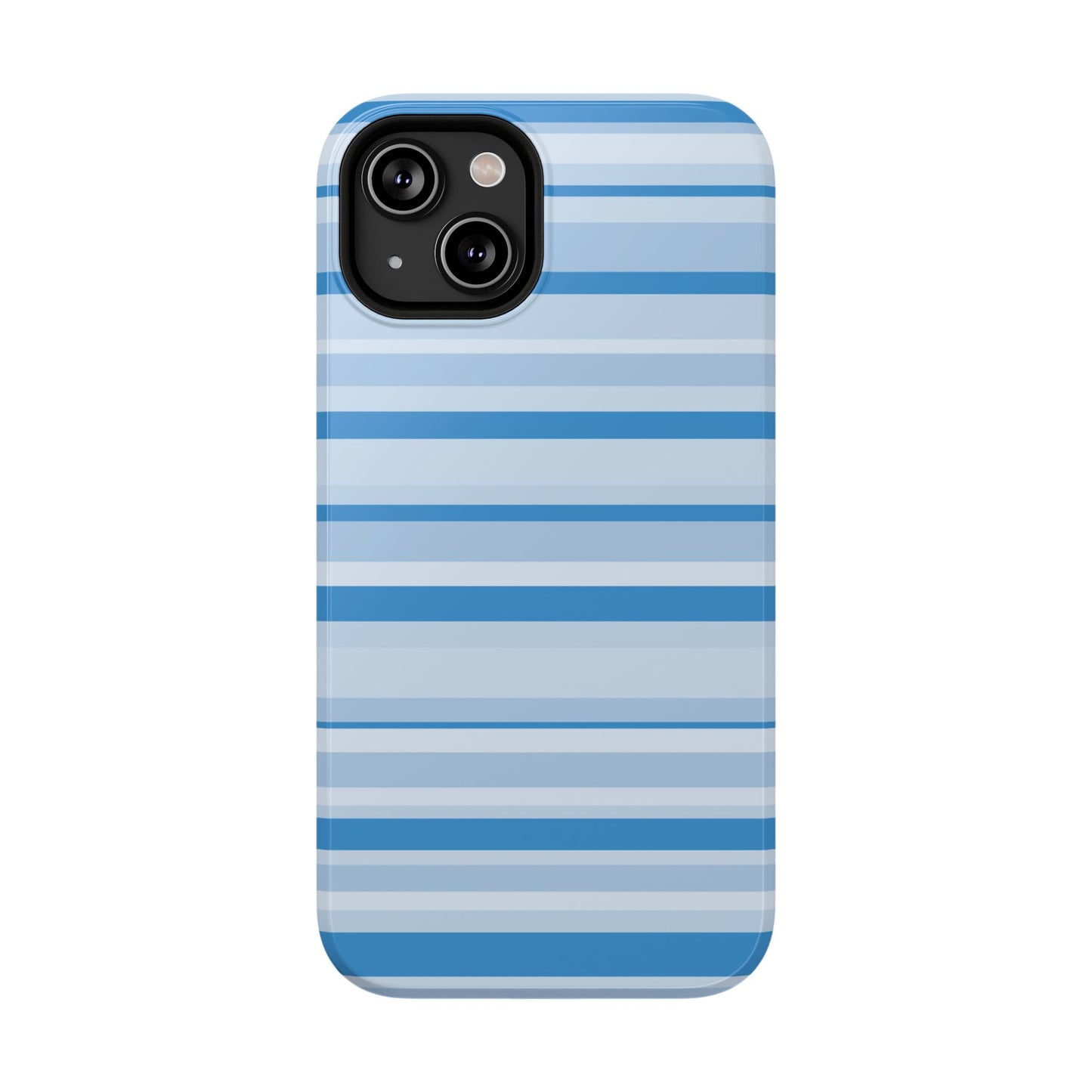 Blue Candy Stripes iPhone Case