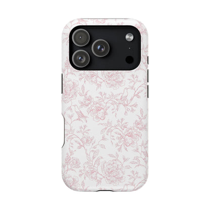 French Rosy Toile iPhone Case