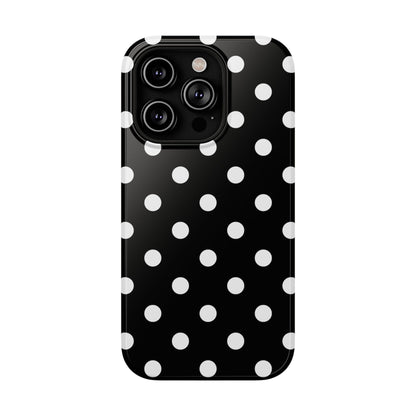 White Polka Dots iPhone Case