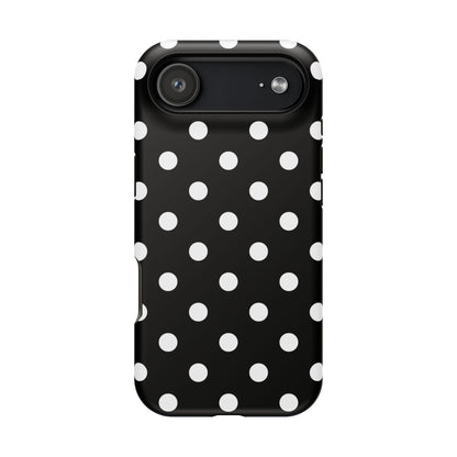 White Polka Dots iPhone Case