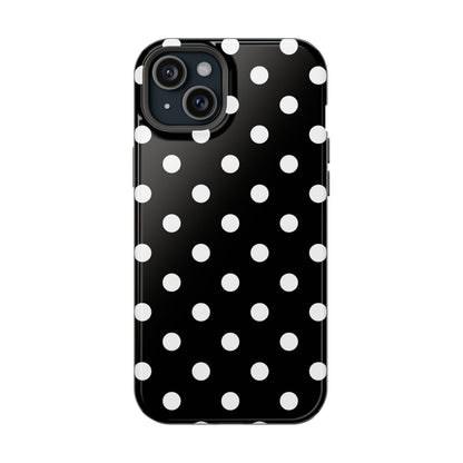 White Polka Dots iPhone Case