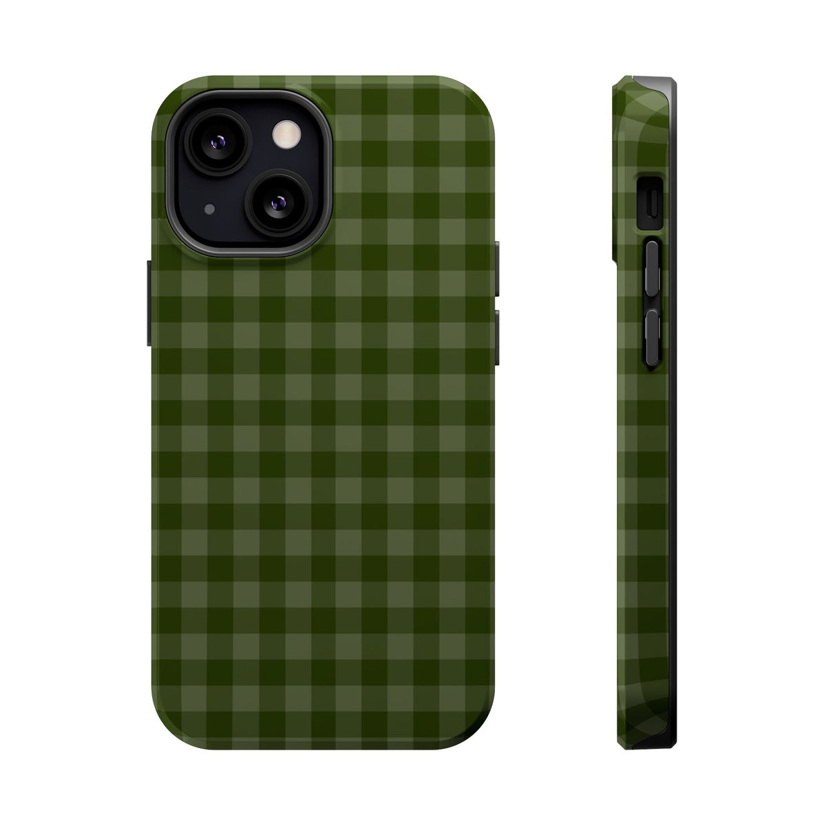 Green Gingham iPhone Case