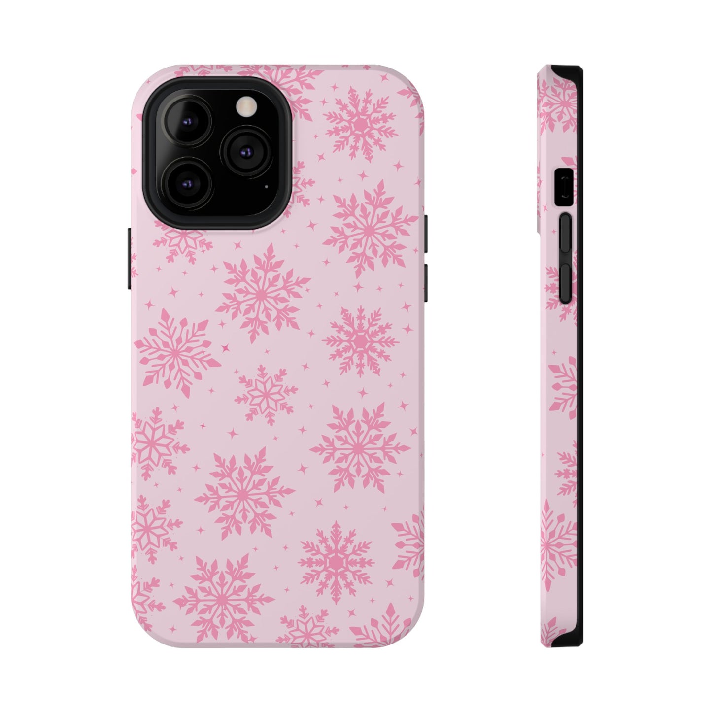 Pink Snowflakes iPhone Case