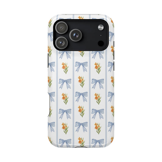 Blue Bows iPhone Case