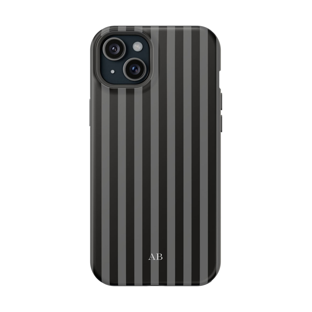 Custom Initials Twilight Stripes iPhone Case