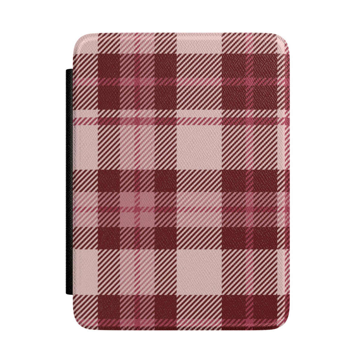 Burgundy Plaid Kindle Case