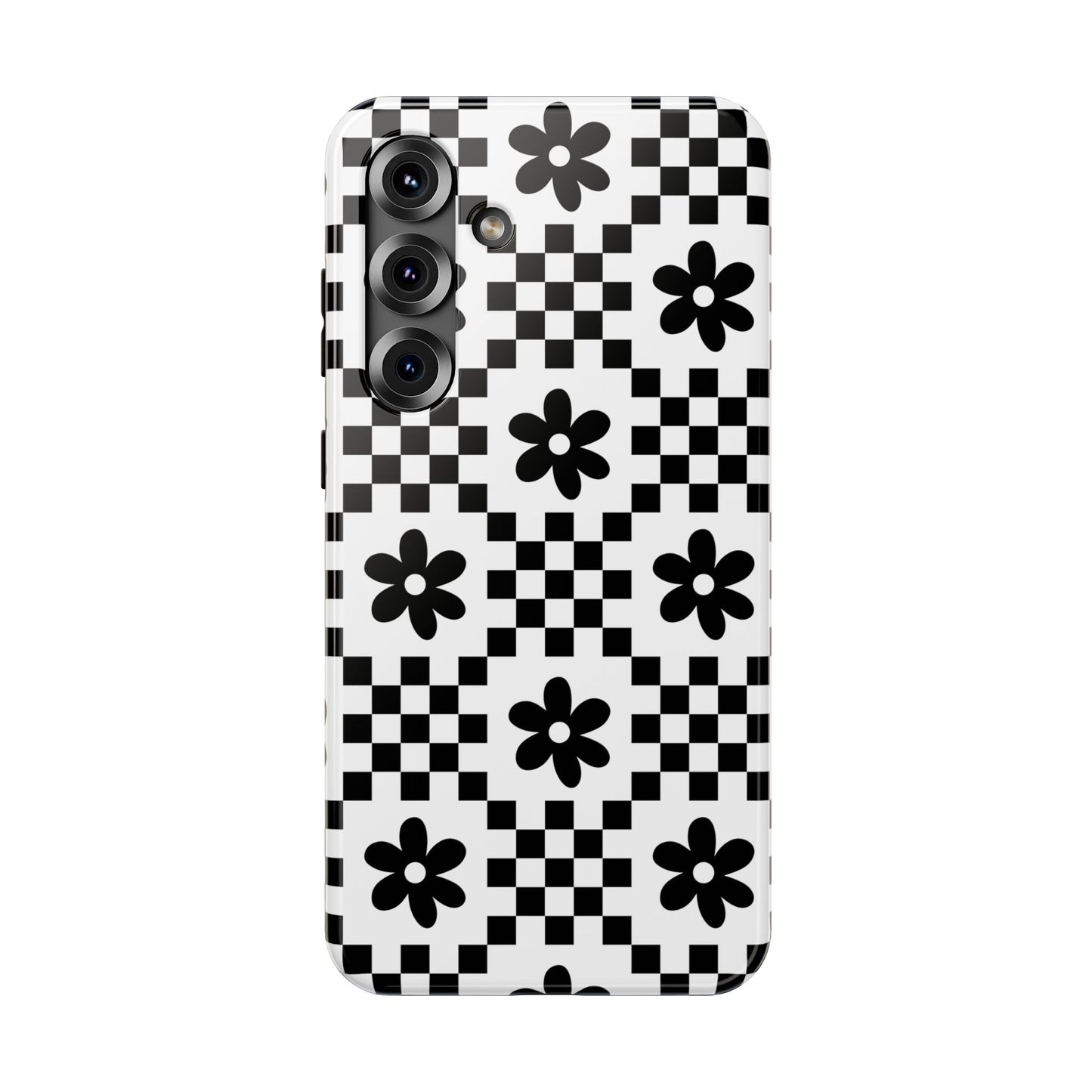 Monochrome Daisy Samsung Case