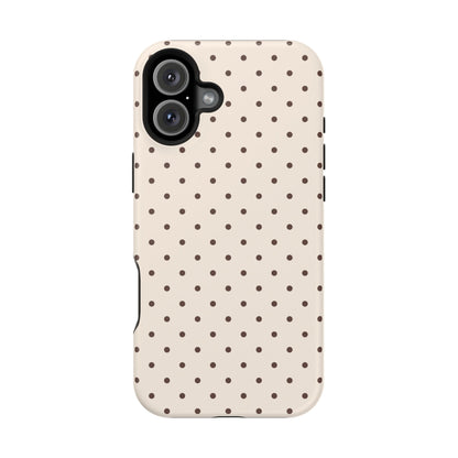 Brown Mini Dots iPhone Case