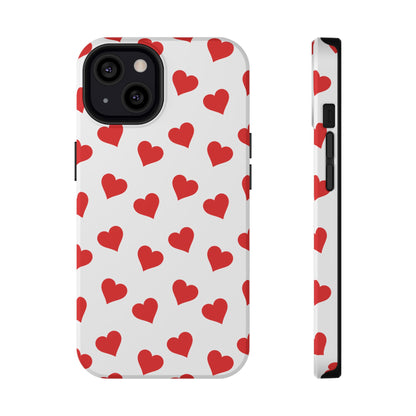Red Heart Mania iPhone Case