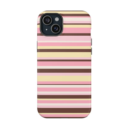 Sunday Latte Stripes iPhone Case
