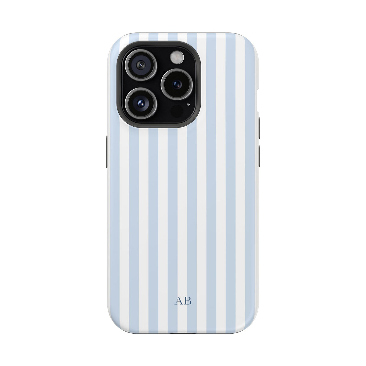 Custom Initials Blue Beau iPhone Case