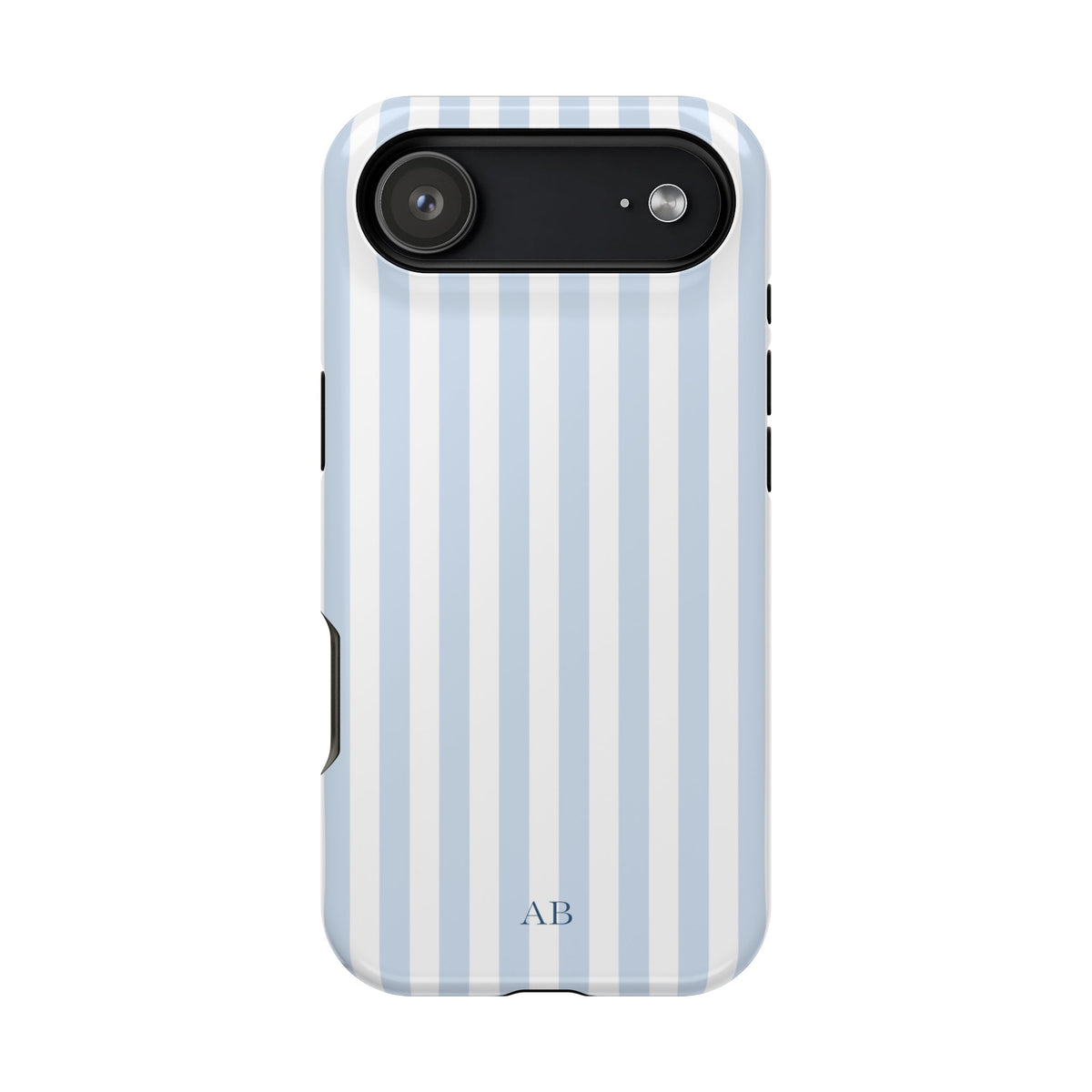 Custom Initials Blue Beau iPhone Case