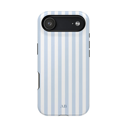 Custom Initials Blue Beau iPhone Case