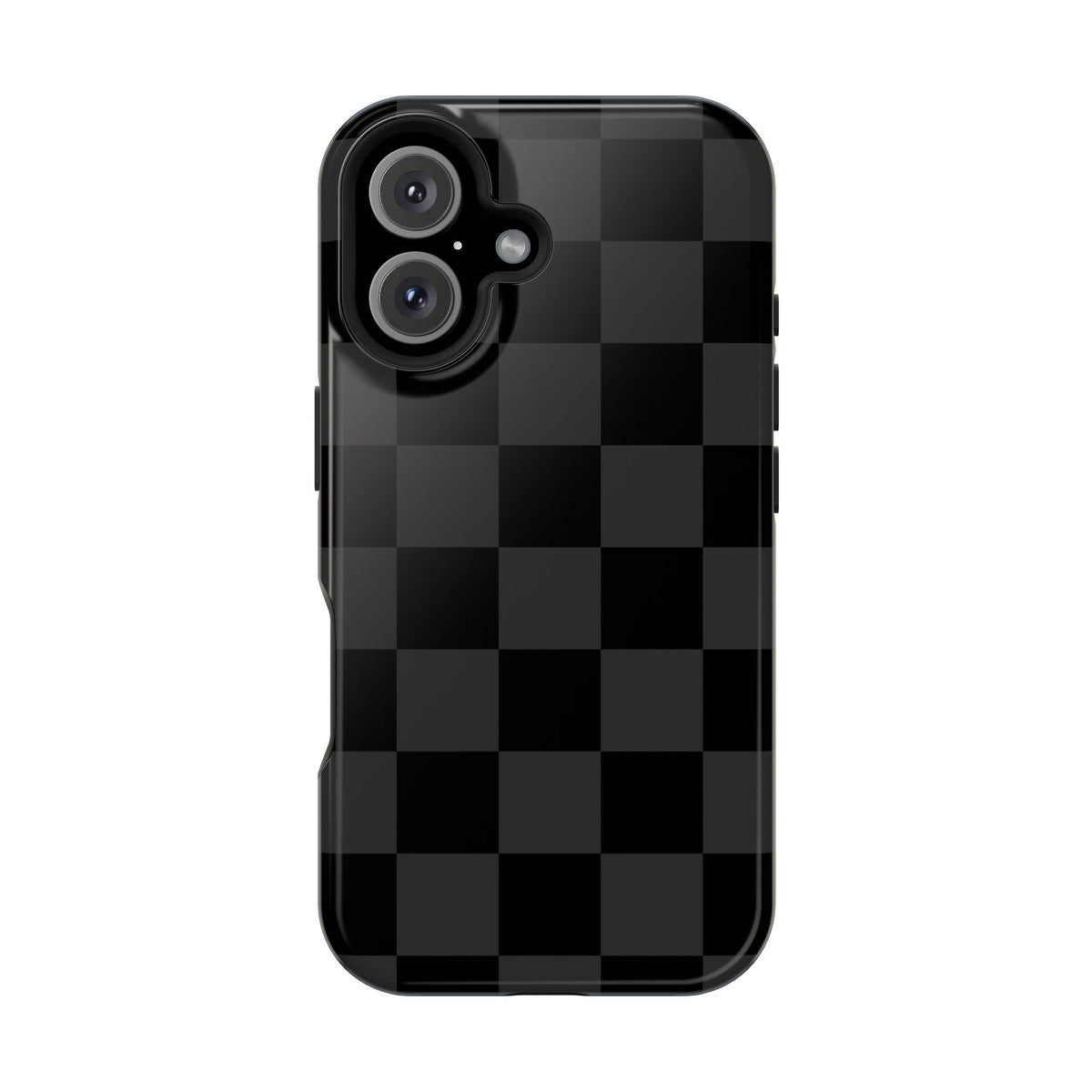 Black Checkered iPhone Case