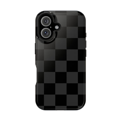 Black Checkered iPhone Case