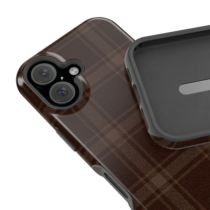Cocoa Plaid iPhone Case
