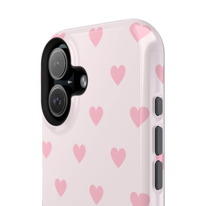 Light Pink Hearts iPhone Case