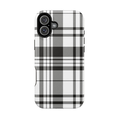 Black Plaid iPhone Case