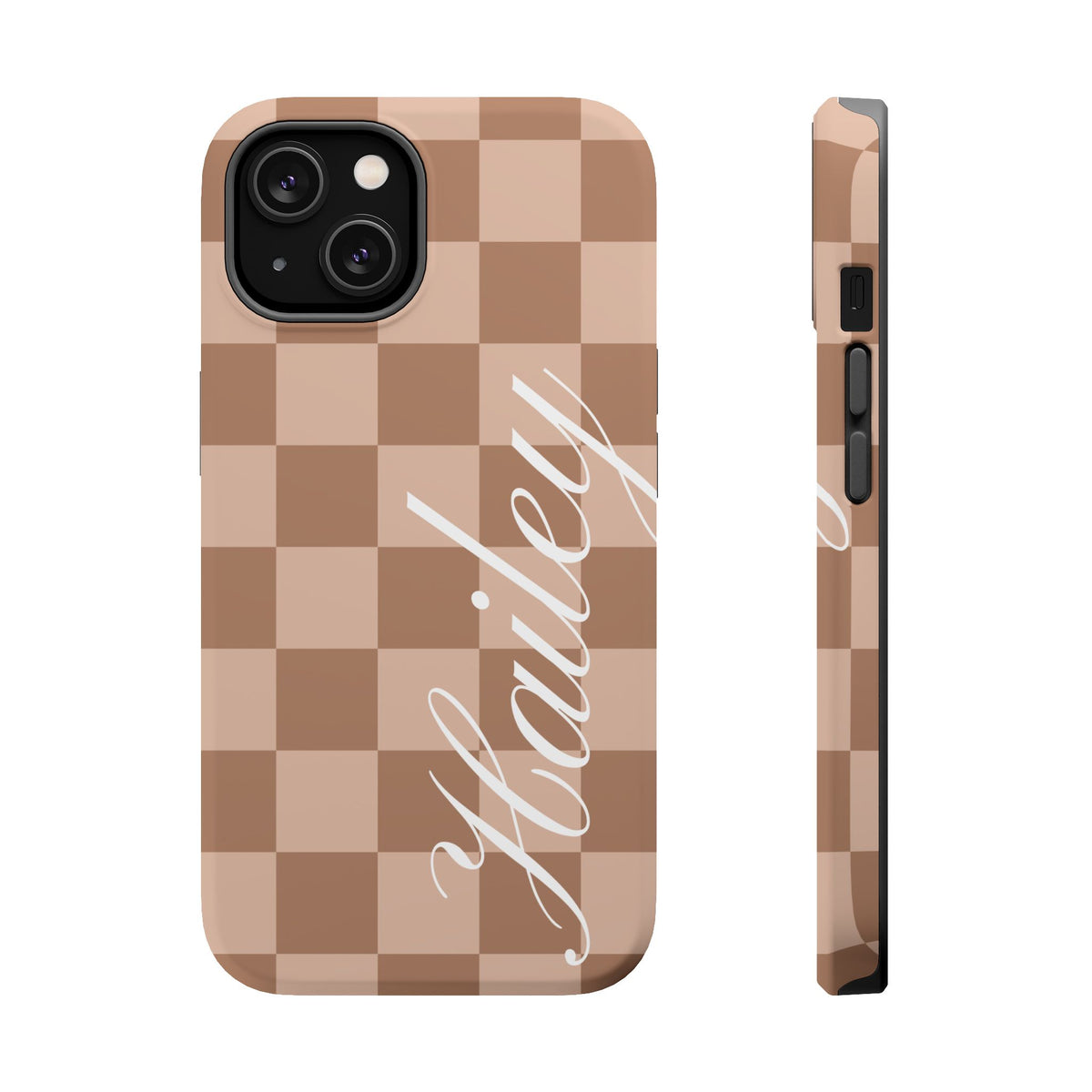 Custom Toffee Checkered iPhone Case
