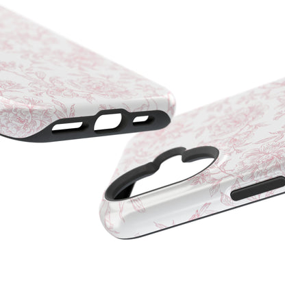 French Rosy Toile iPhone Case