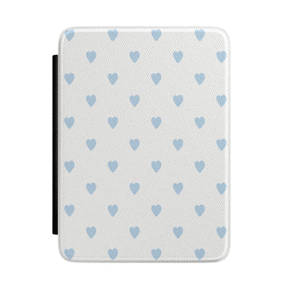 Blue Little Hearts Kindle Case