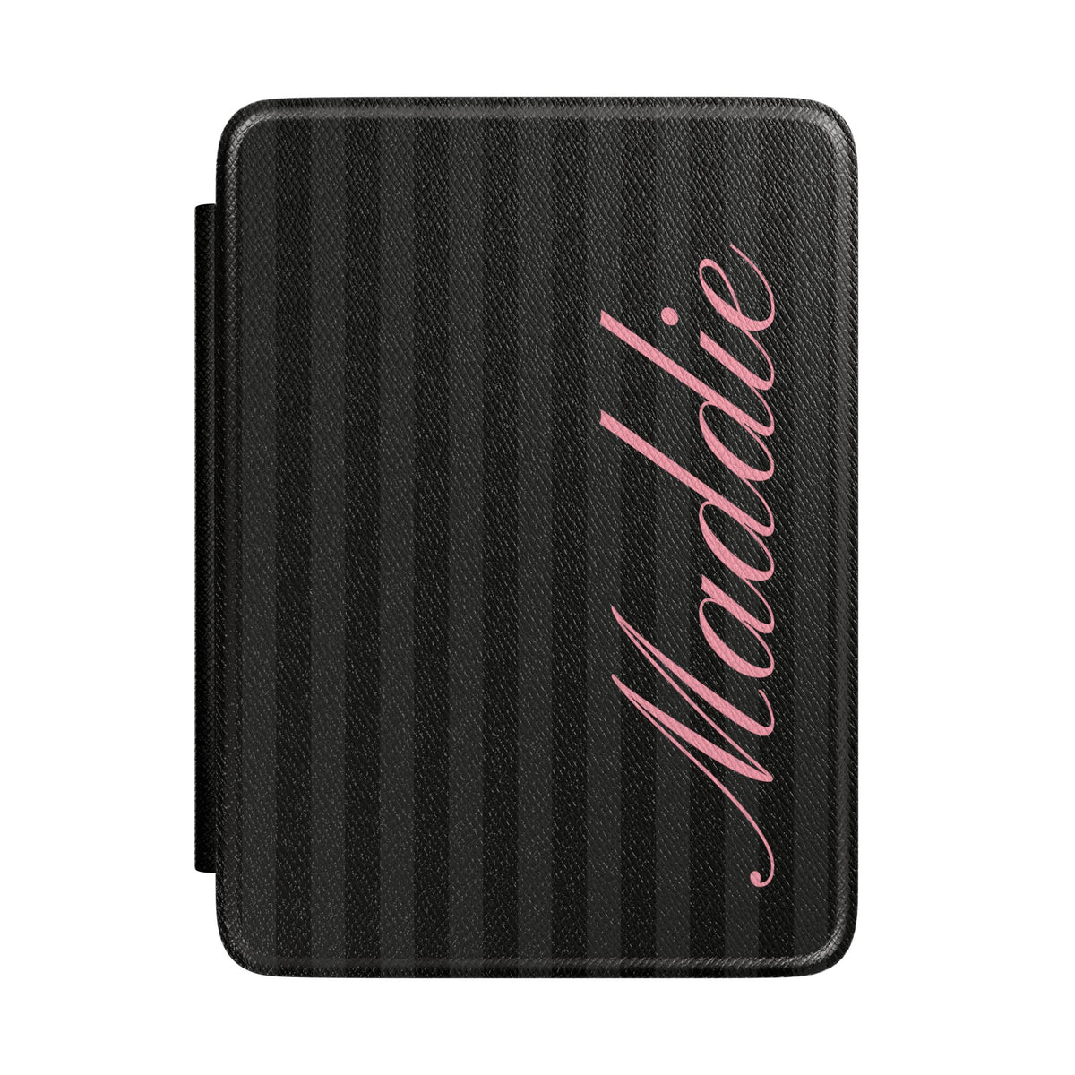 Custom Pink Black Stripes Kindle Case