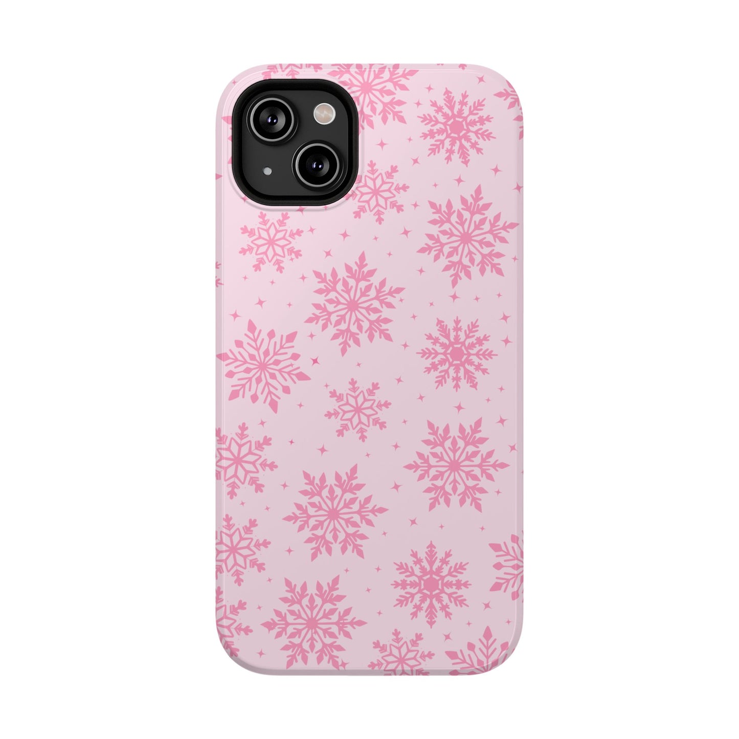 Pink Snowflakes iPhone Case