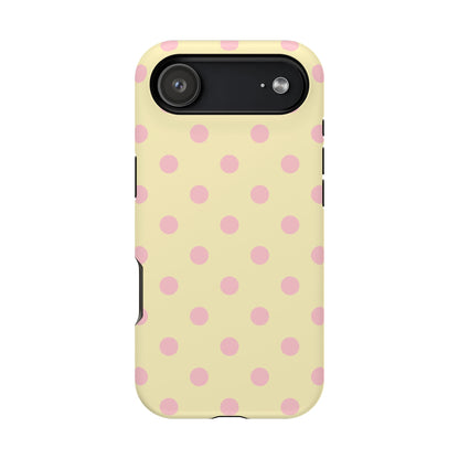 Lemon Sugar Polka Dots iPhone Case