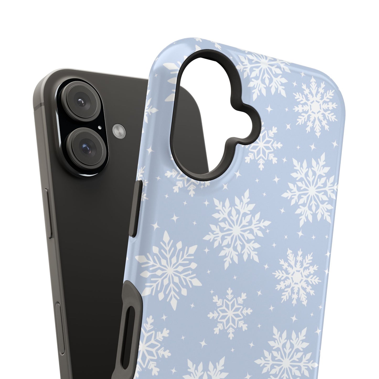 Blue Snowflakes iPhone Case