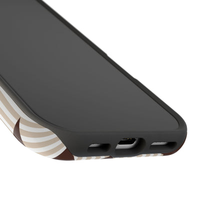Custom Initials Mocha Star iPhone Case