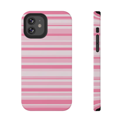 Pink Candy Stripes iPhone Case