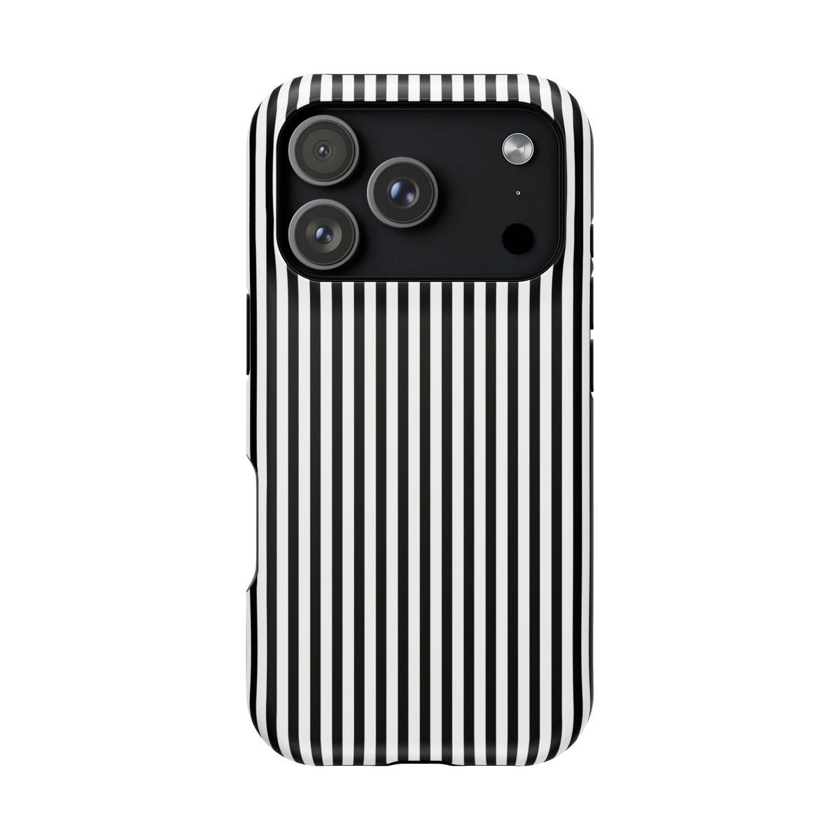 Black Pinstripes iPhone Case